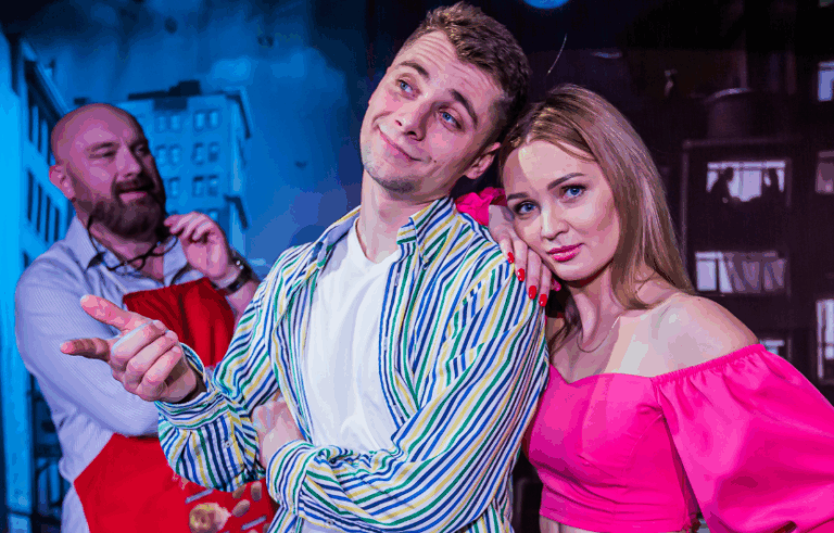 Вистава «Чорний квадрат: Закохані танцюють у ліжку» — комедія пристрастей у Полтаві