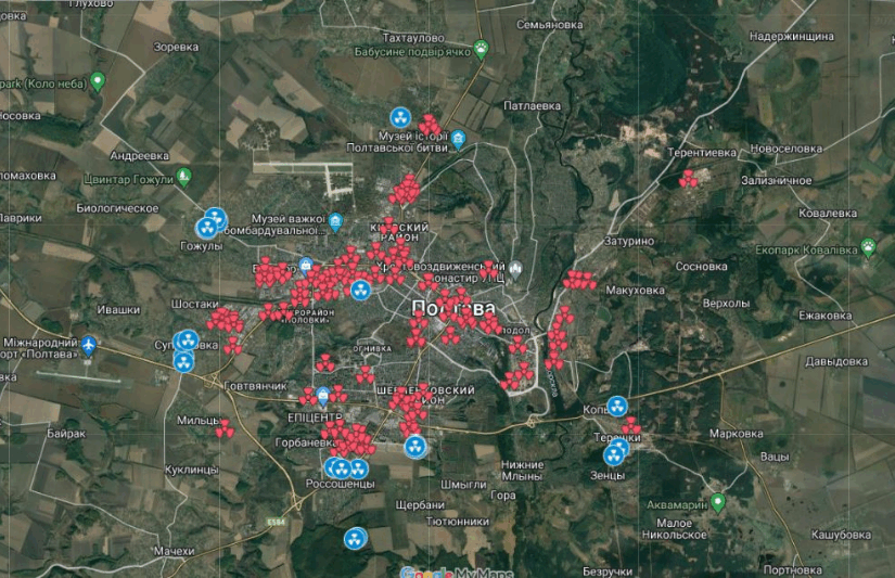 Карта бомбосховищ у Полтаві та області: що варто знати